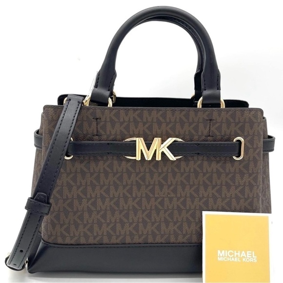 Michael Kors Reed Small Satchel
Crossbody Bag Brown/Black - Picture 2 of 10